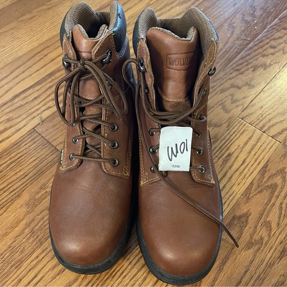 Wolverine Men Vibram DuraShocks® Slip Resistant Steel-Toe Work Boot Work Boots - Picture 2 of 8